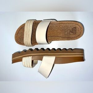 Reef Women's Cushion Vista Hi Sandals Vintage
Braid White Cream‎ Shoes Sz 10